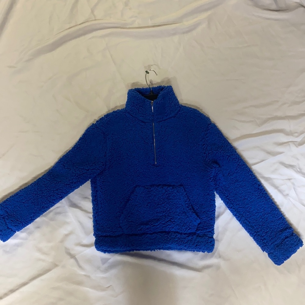 Pull over half zip sweatshirt